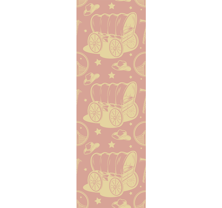 Zidne tapete za dječju sobu kauboj i kola - TenStickers