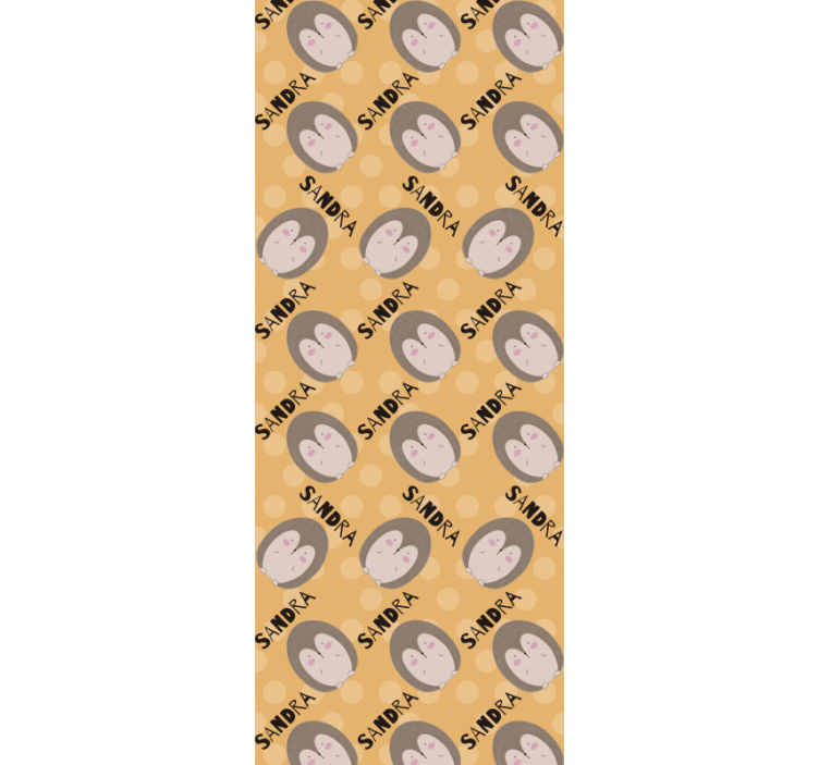 Tapete za dječju sobu prilagođeni uzorak ježa - TenStickers