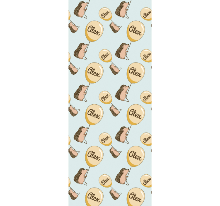 Divokoza sa balonima i pozadinama s imenom - TenStickers