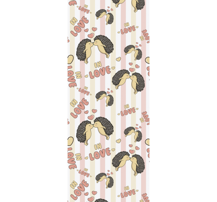 Dikobraz zaljubljeni jež tapete - TenStickers