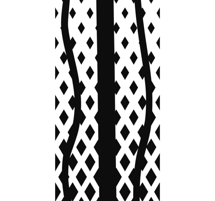 Crne tripice moderne tapete - TenStickers