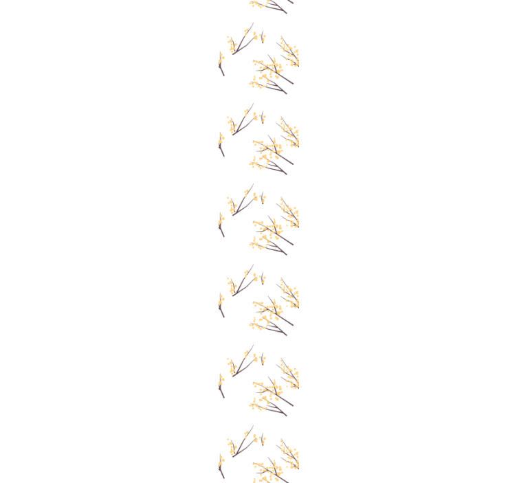 Tapete za zid Cvijeće nježne cvjetne grane - TenStickers