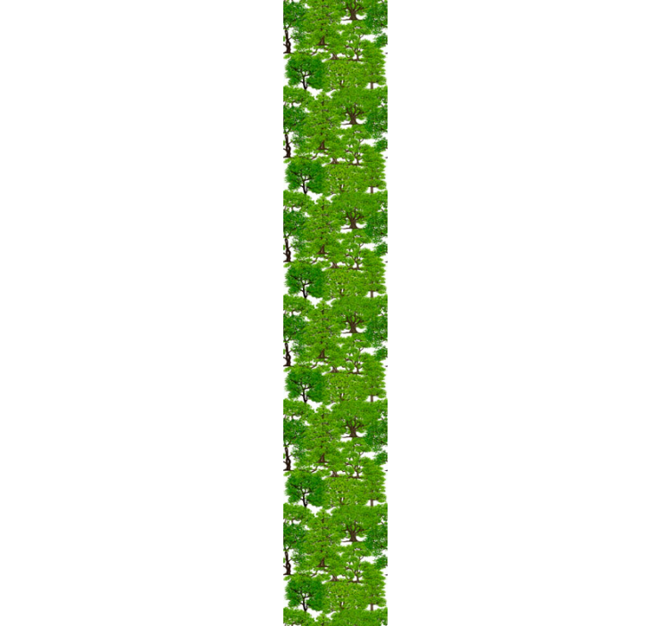 Zelena šuma s drvećem tapeta - TenStickers