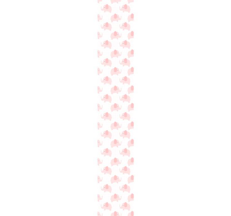 Slatke ružičaste slonove dječje pozadine - TenStickers