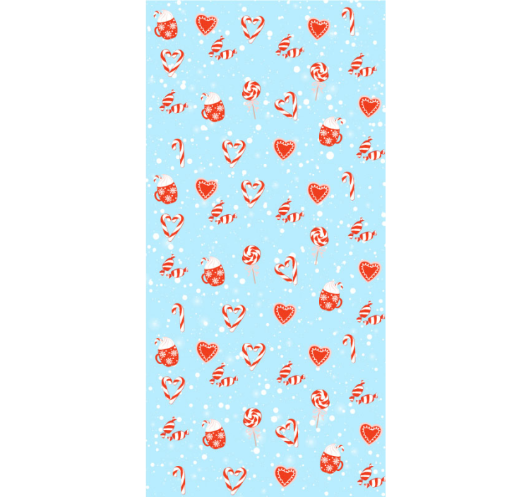 Tapete za zid božić svečane slatke poslastice - TenStickers