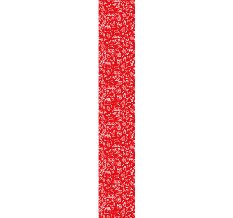 Tapete za zid Priroda cvjetni crveni uzorak - TenStickers