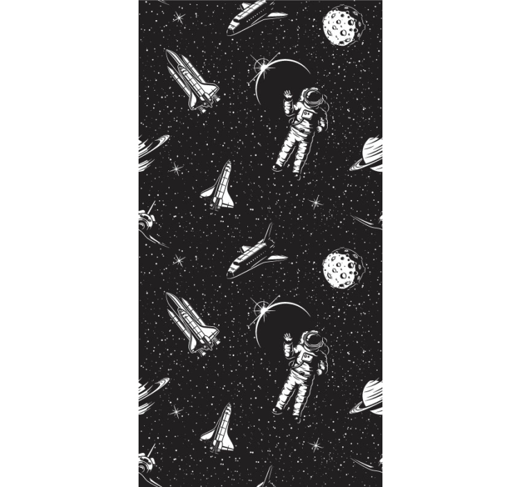 Tapete za zid Zvijezde astronauti u svemiru - TenStickers