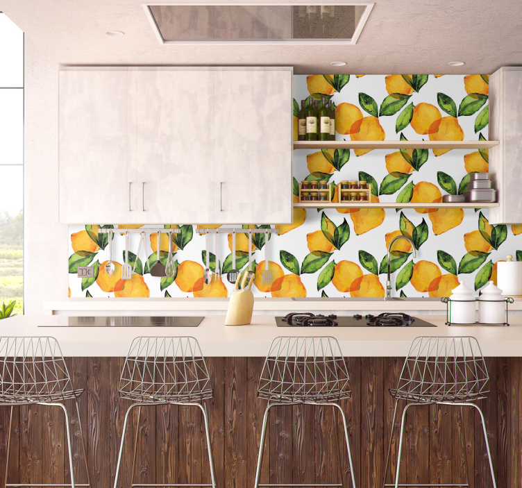 Ostale ukrasne pozadine lemon Mediteranski Stil - TenStickers