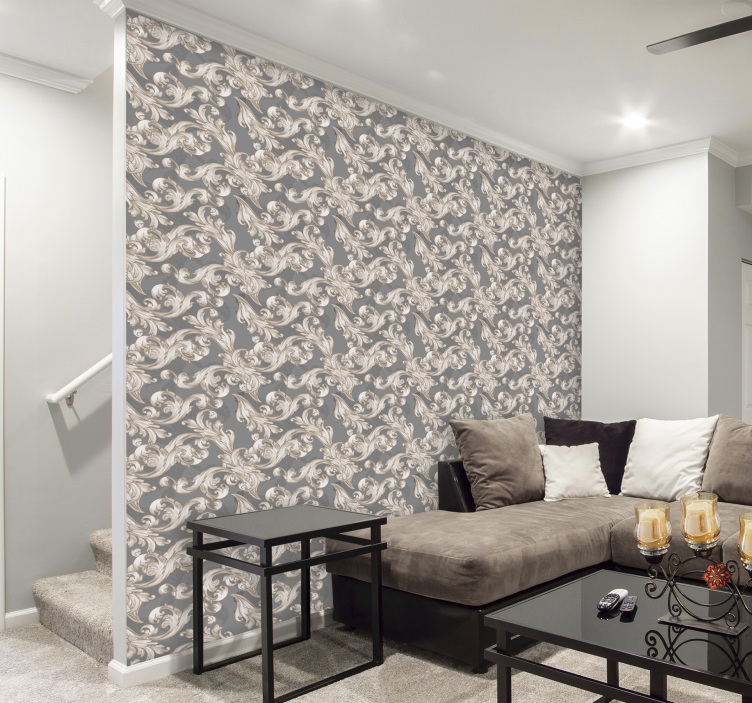 Belle grise ukrasne pozadine - TenStickers