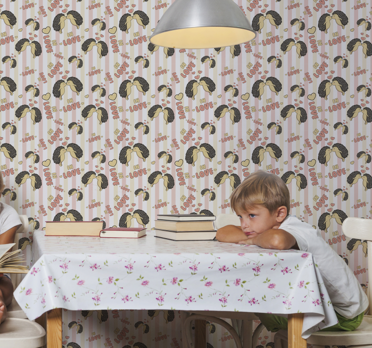 Dikobraz zaljubljeni jež tapete - TenStickers