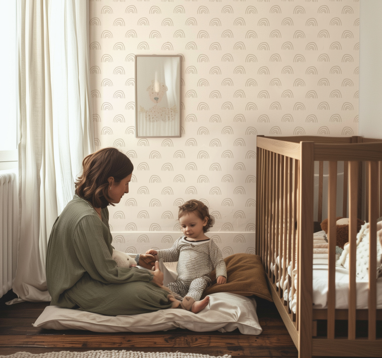 Tapete za dječju sobu minimalistička duga - TenStickers