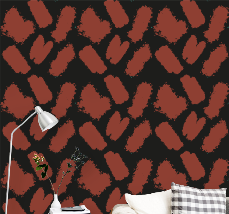 Geometrické tapeta tekstura poteza kistom - TenStickers