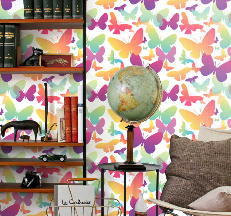 Gradijent leptira tapeta - TenStickers