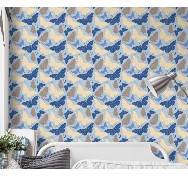 Leptir pozadine šareni lepršavi kukci - TenStickers