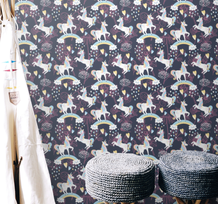 Leptir pozadine uzorak mitskog bića - TenStickers