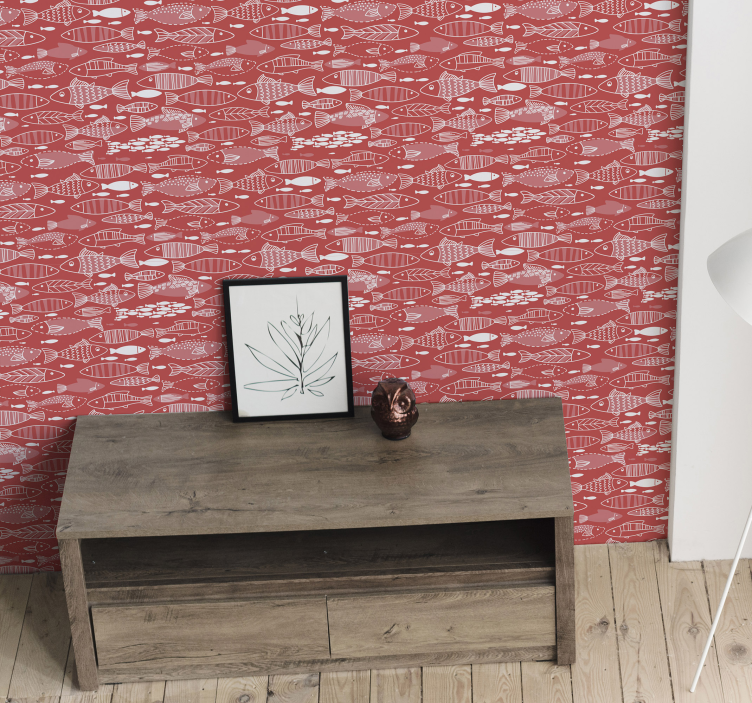 Mnoge ribe pod morskom pozadinom životinja - TenStickers