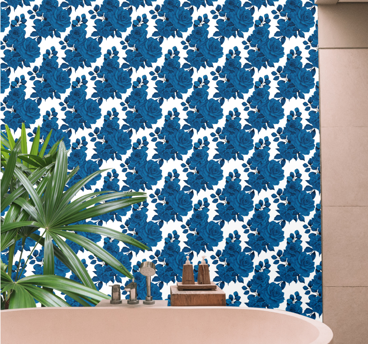 "nova nostalgija" cvjetovi plave ruže slijepi - TenStickers