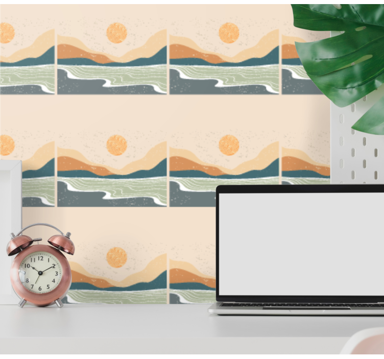 Pejzažna pozadina apstraktni krajolik - TenStickers