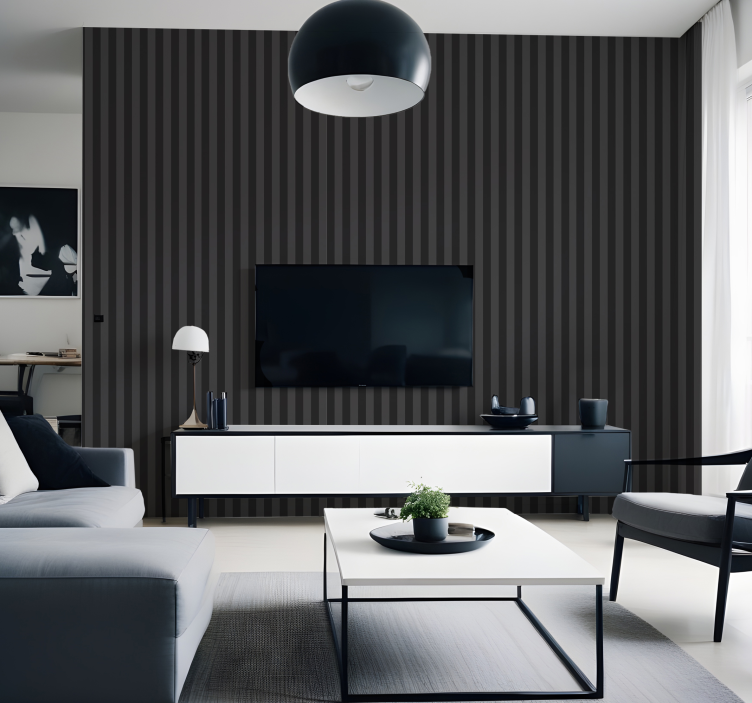 Pozadina okomite pruge crne nijanse - TenStickers