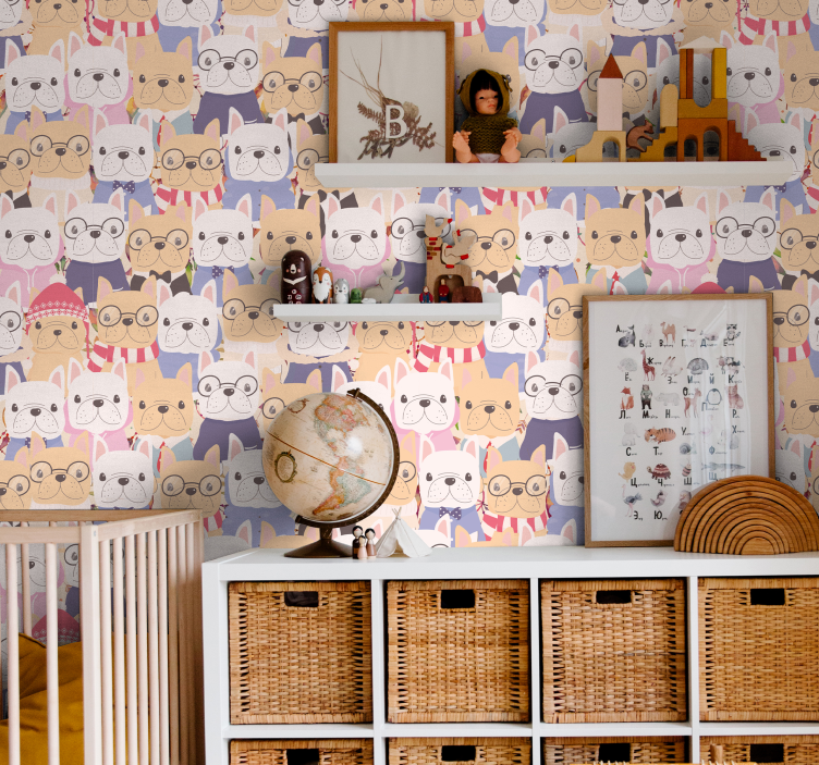 Raznobojne pse životinjske tapete - TenStickers