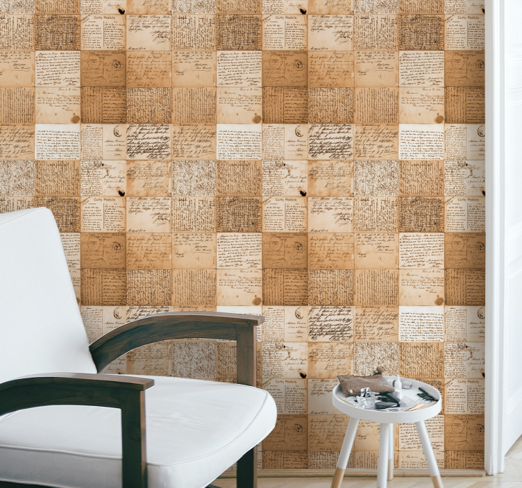 Stare papire vintage tapete - TenStickers
