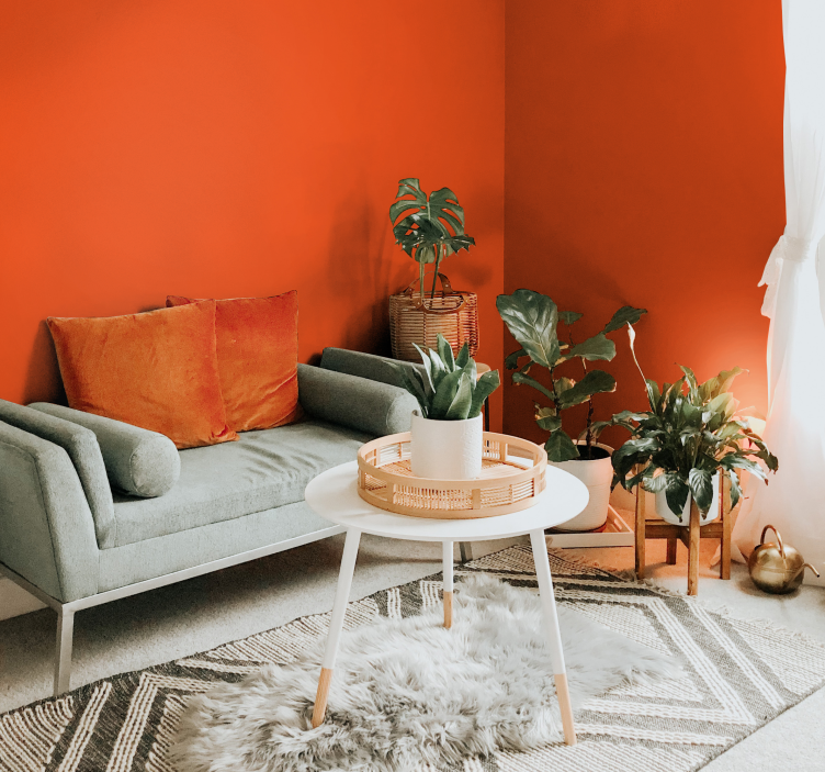 Dizajn pozadine narančaste boje - TenStickers