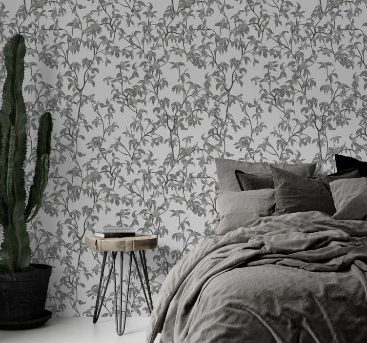 Tapeta za uzglavlje minimalistička stabla - TenStickers