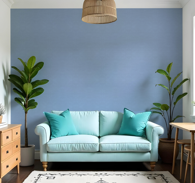 Tapete druge teksture tanki motiv plave jute - TenStickers