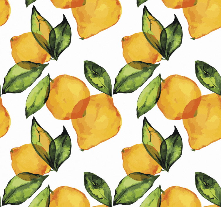 Ostale ukrasne pozadine lemon Mediteranski Stil - TenStickers