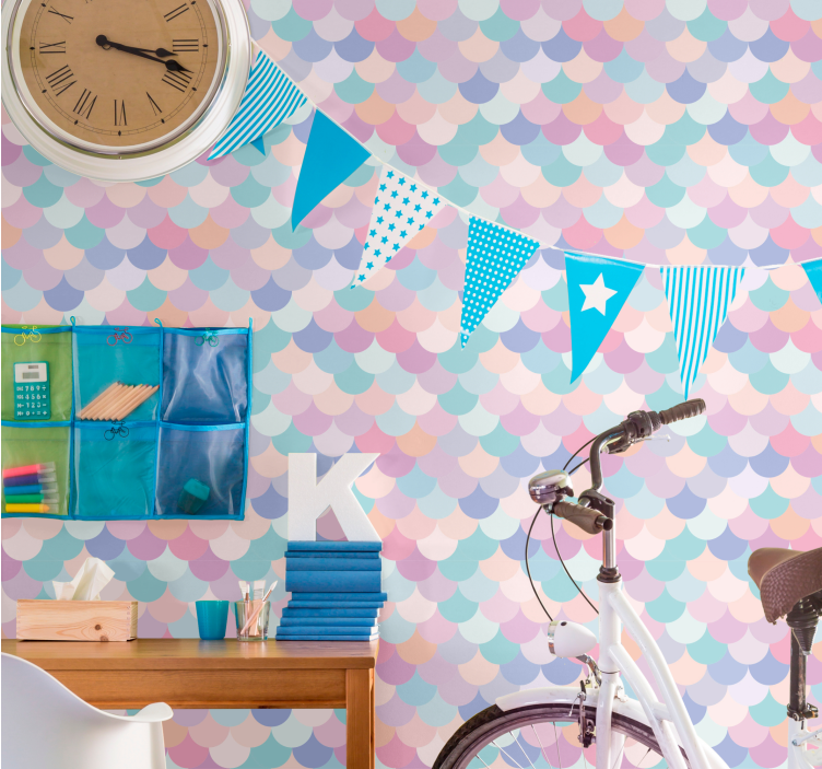 Tapete sa životinjama ljestvice s mekim tonovima - TenStickers