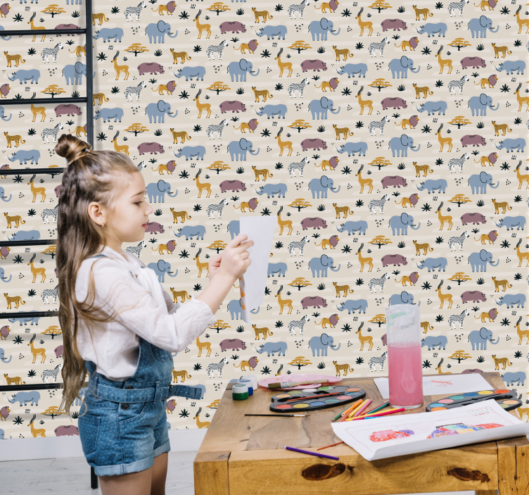 Tapete sa životinjama safari životinjski ansambl - TenStickers