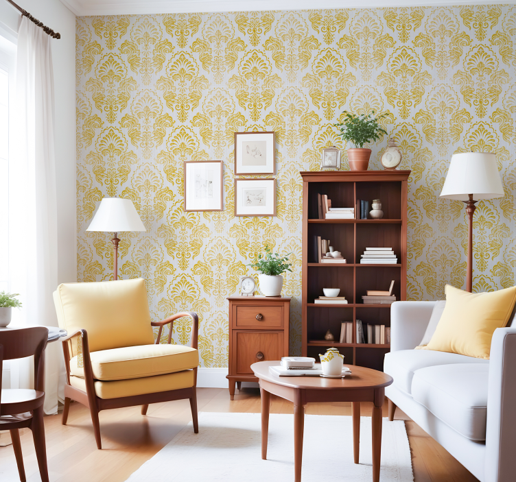 Tapete za zid barokni zlatni dizajn - TenStickers