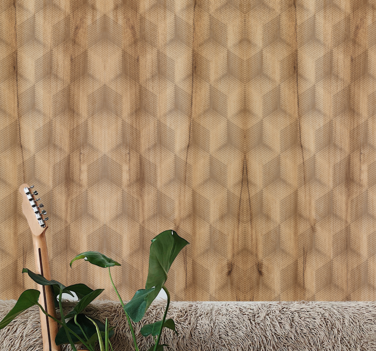 Tapete druge teksture motiv 3d kocke - TenStickers