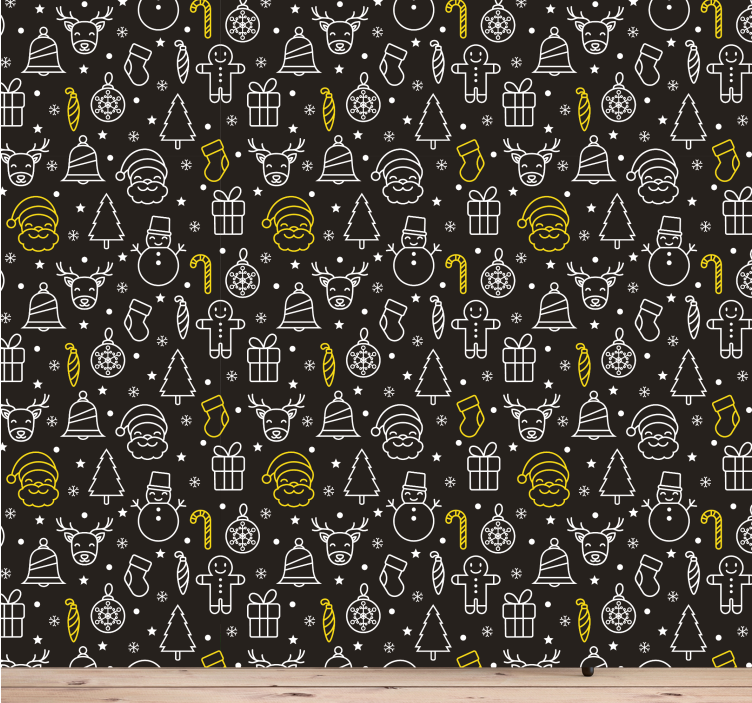 Tapete za zid božić ikone blagdanske sezone - TenStickers