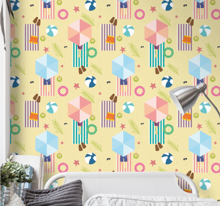 Tapete za zid božić razigrani sezonski elementi - TenStickers