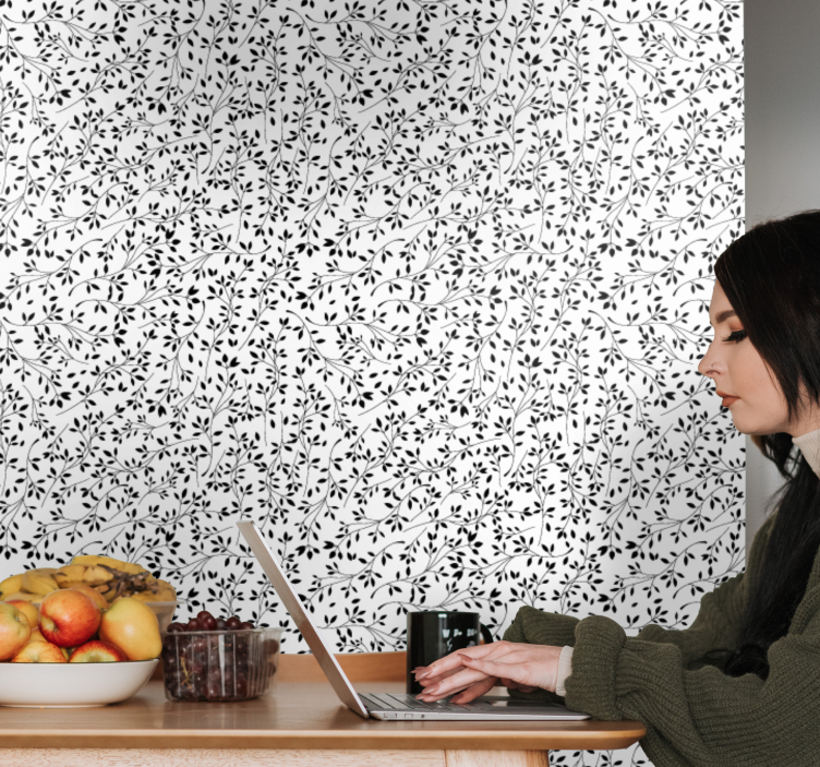 Tapete za zid Cvijeće cvjetna zamršenost - TenStickers