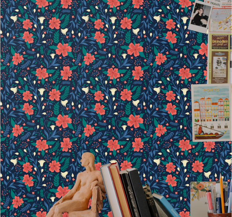 Tapete za zid Cvijeće cvjetni botanički print - TenStickers