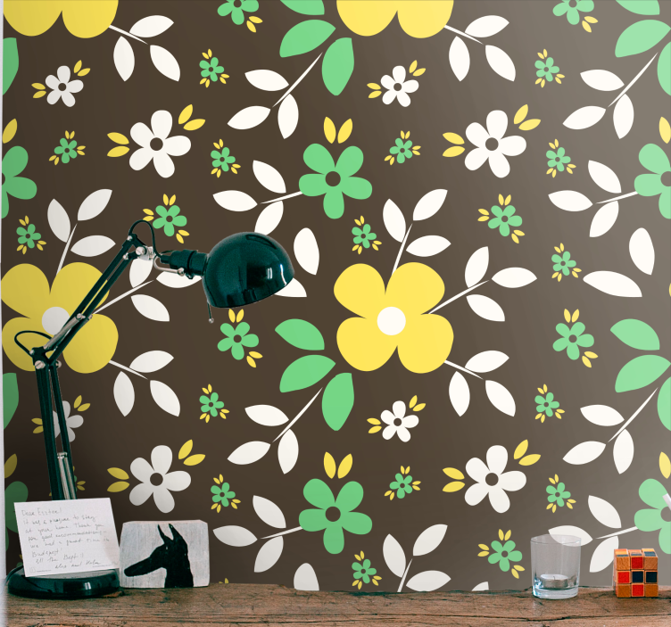 Tapete za zid Cvijeće cvjetni cvat prsnuti - TenStickers