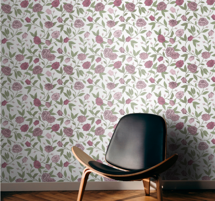 Tapete za zid Cvijeće cvjetni šarm - TenStickers