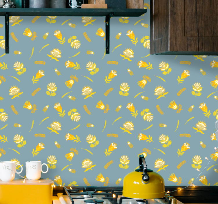 Tapete za zid Cvijeće cvjetni užitak - TenStickers