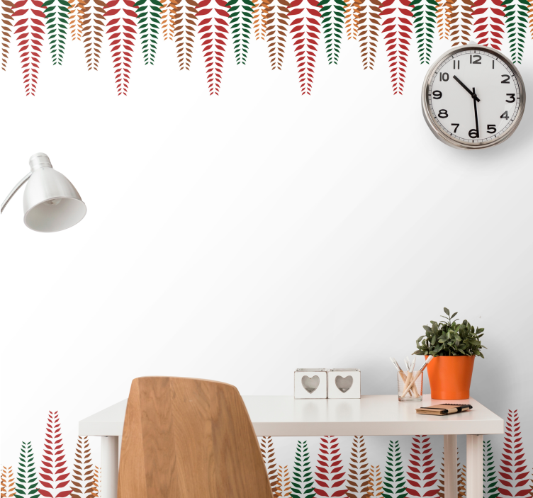 Tapete za zid Cvijeće elegantni oblici paprati - TenStickers