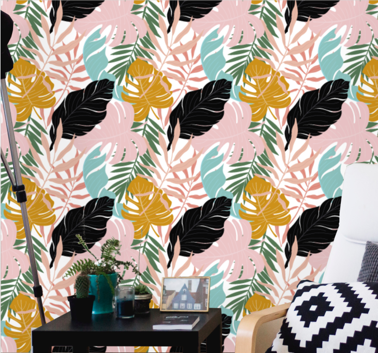 Tapete za zid Lišće izbor egzotičnog lišća - TenStickers