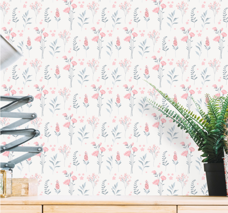 Tapete za zid Cvijeće stil cvjetnog vrta - TenStickers