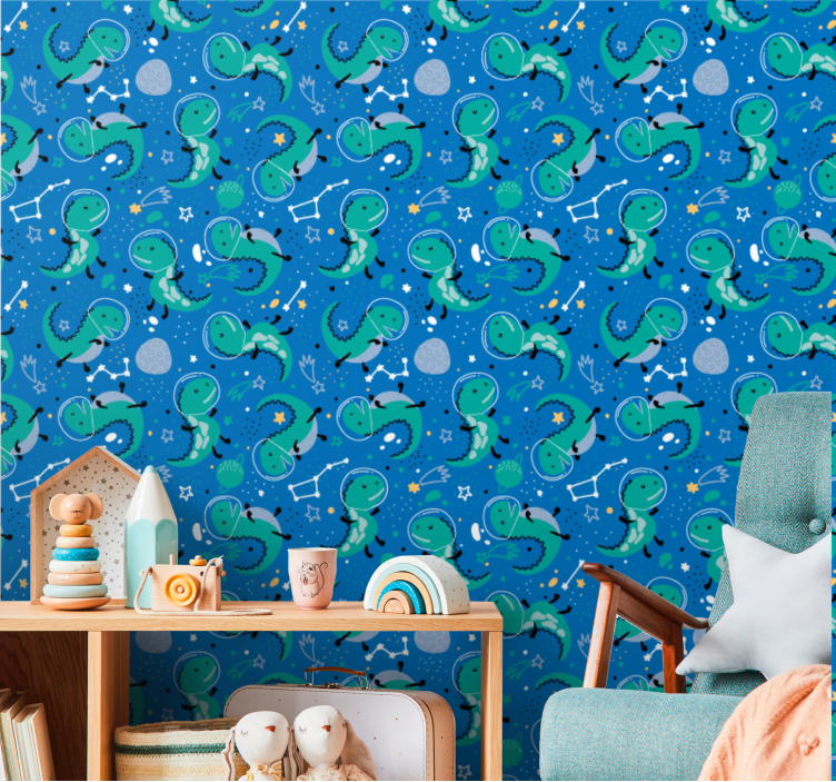 Tapete za zid Dinosaura konstelacija dinosaura - TenStickers