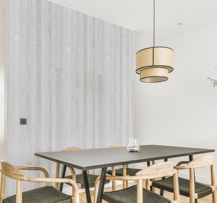 Tapete za zid  Drvo obijeljene daske - TenStickers