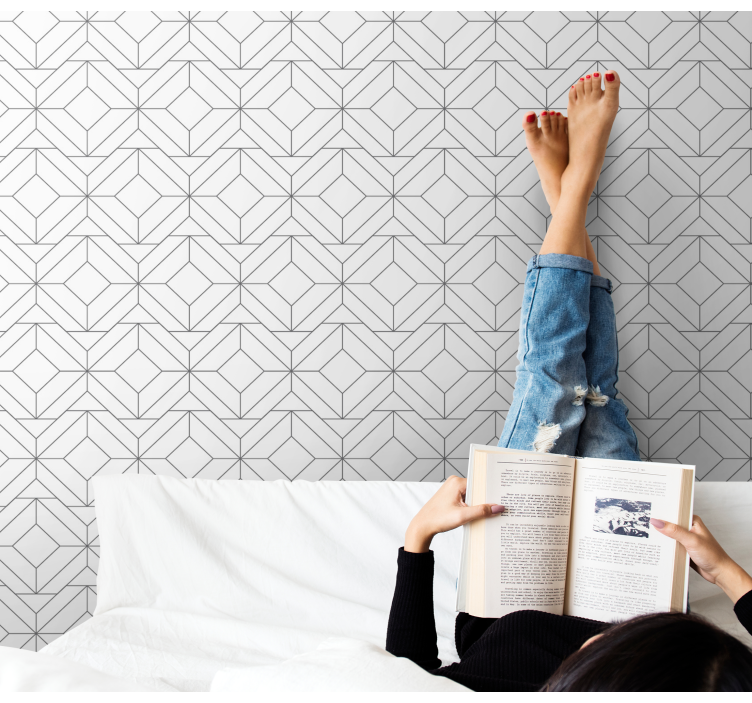 Tapete za zid Geometrijski kubični uzorak - TenStickers