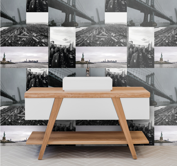 Tapete za zid grada i zemlje velegradska montaža - TenStickers