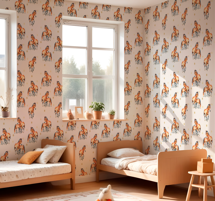 Tapete za zid Konji majka i ždrijebe - TenStickers