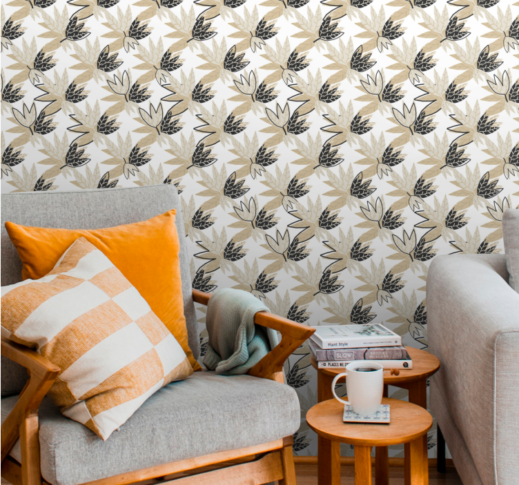 Tapete za zid Lišće lisnato botanički dizajn - TenStickers