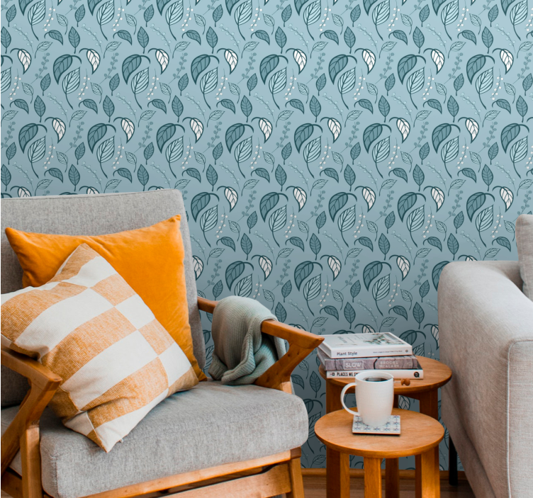 Tapete za zid Lišće skandinavska klica - TenStickers